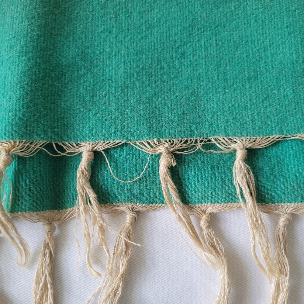 Colorful Striped Wool? Throw Blanket with 3" Fringe - Picture 15 of 16